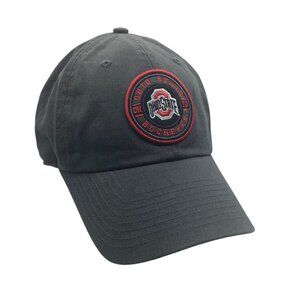 Ohio State Buckeyes Adjustable Baseball Cap Black Embroidered Logo One Size